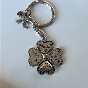 Brighton Silver Clover Keychain
